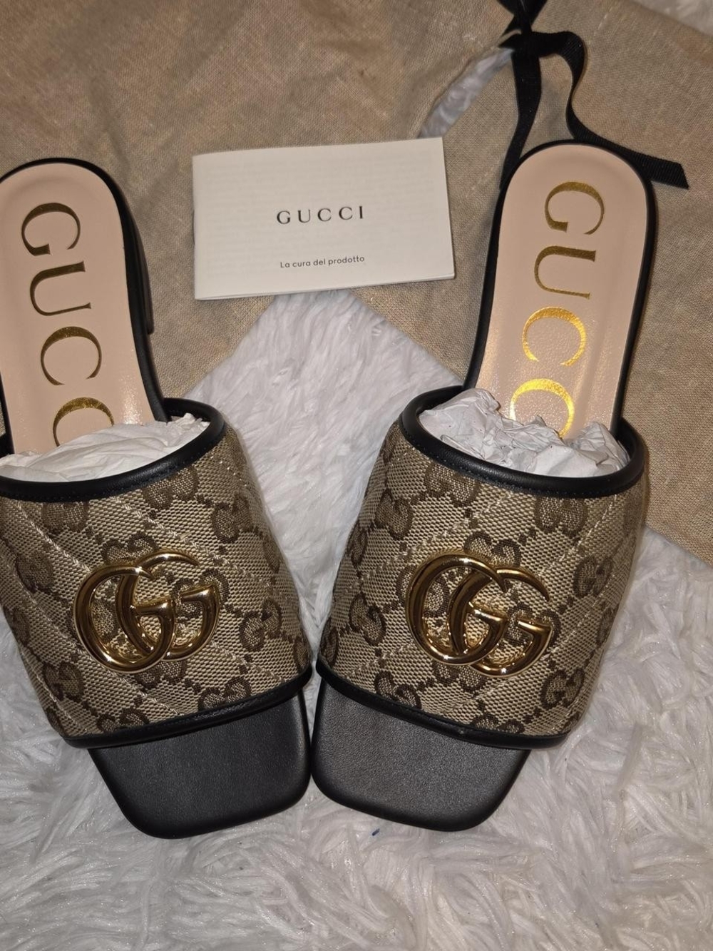 Gucci GG Jolie Slides. Size 35